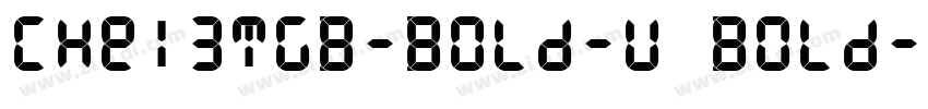 CHei3TGB-Bold-U Bold字体转换